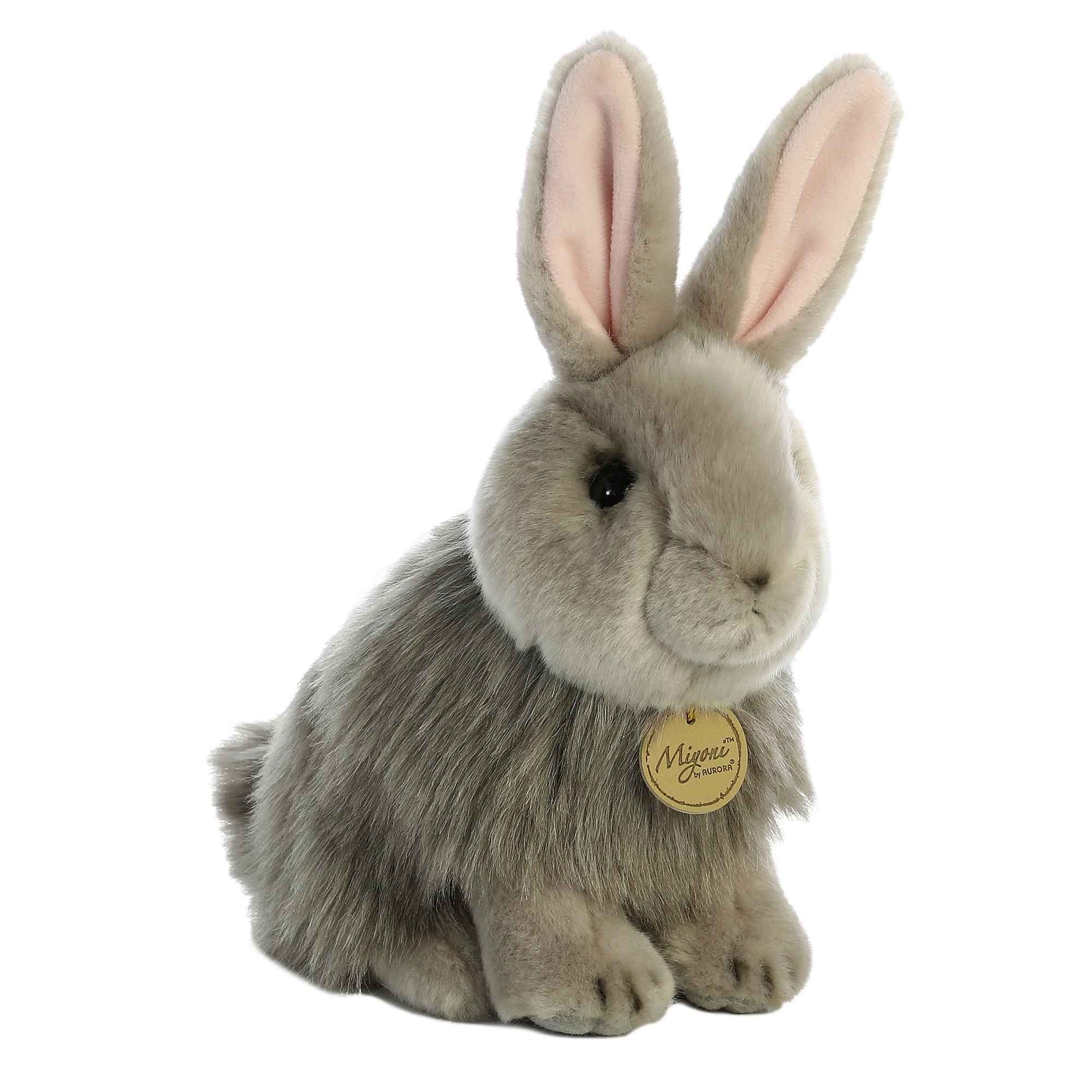 Lop Eared Bunny Rabbit Sitting Miyoni 7.5-10 in Plush Stuffed Toy Animal AU26171 
