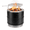 Black, variant on LAUSAINT HOME 24 inch Smokeless Fire Pit, Stainless Steel Double-Wall 360° Airflow Low-Smoke Burn with Cooking Grate, Fire Poker, Waterproof Cover for Patio Backyard Garden Camping