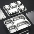 thumbnail image 5 of Lunch Box Containers under $5! Yannianjz Stainless Steel Lunch Box for Adults, 3 Compartment Bento Box for Office, Thermal Insulation Food Container, Leak Proof Meal Prep Container, 5 of 8