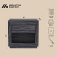 thumbnail image 4 of Soren Contemporary 26" Nightstand in Charcoal Gray (1-Drawer), 4 of 8