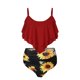 thumbnail image 4 of Conjunto de ropa de playa con relleno de realce para mujer con estampado de Bikini cómodo OAVQHLG3B Store  lin121212, 4 of 4