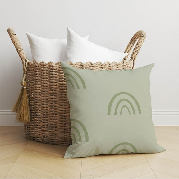 Plain Bows Match Light Green Throw Pillow