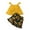Yellow, variant on Baby Girls Clothes Summer Sleeveless Top And Elastic Floral Print Shorts Set Infant Two-piece Outfit Set Sizes 3M-2T