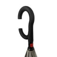 thumbnail image 2 of The ViceVersa 46 Inch Windproof Inverted Self Standing Upside Down Reverse Umbrella, C-Shape Handle Large Rain Umbrella For Men and Women, Hands Free Stick Umbrella, Orange, 2 of 4