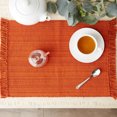 thumbnail image 2 of Design Imports CAMZ12167 DII Variegated Burnt Orange Fringe Placemat Set/6, 2 of 2