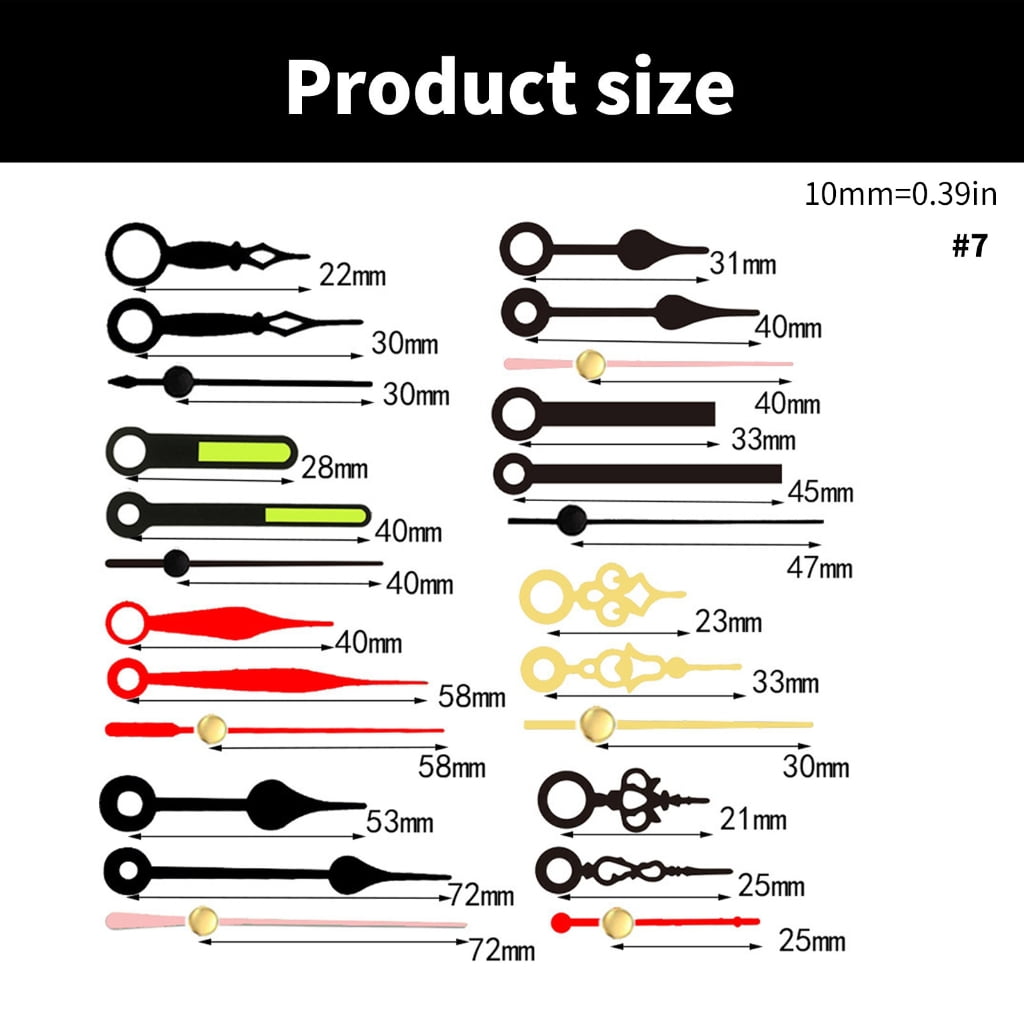 Oasiva Pendulums Clock Movement Mechanism Replacement Quartzs Clock-work with Hands for DIY Wall Clock Repair Kits Accessories