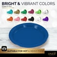 thumbnail image 2 of Paper Dinner Plates Royal Blue, 8 1/2 Inches Paper Plates Disposable, Strong and Sturdy Disposable Plates for Party, Dinner, Holiday, Picnic, or Travel Party Plates, Pack of 50 - By Enday, 2 of 6