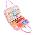 thumbnail image 4 of Tablero ocupado Montessori Hugo Juguete sensorial preescolar Rosa estilo A, 4 of 10