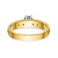 thumbnail image 5 of Solid 14k Yellow Gold Trio Engagement Wedding Ring Size 9 (.09 cttw.), 5 of 8