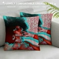 thumbnail image 3 of ARISTURING Sexy African American Woman Decorative Throw Pillow Cover Fashion Black Girls Lady Chic Pillow Case Square Cushion Covers for Couch Sofa, 3 of 5