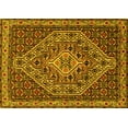 thumbnail image 1 of Ahgly Company Machine Washable Indoor Rectangle Persian Yellow Traditional Area Rugs, 6' x 9', 1 of 4
