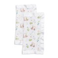 thumbnail image 1 of Lulujo - Baby Security Blanket Lovie Cotton Muslin with Satin Trim, 1 of 4
