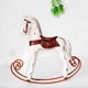 thumbnail image 3 of Creativo, Moderno, Simple, Decoración para hogar, Artesanía De Resina, Adornos, Mini Caballo Mecedora, De Decoración Modelo Blanco cálido perfecl Caballo balancín de madera, 3 of 8