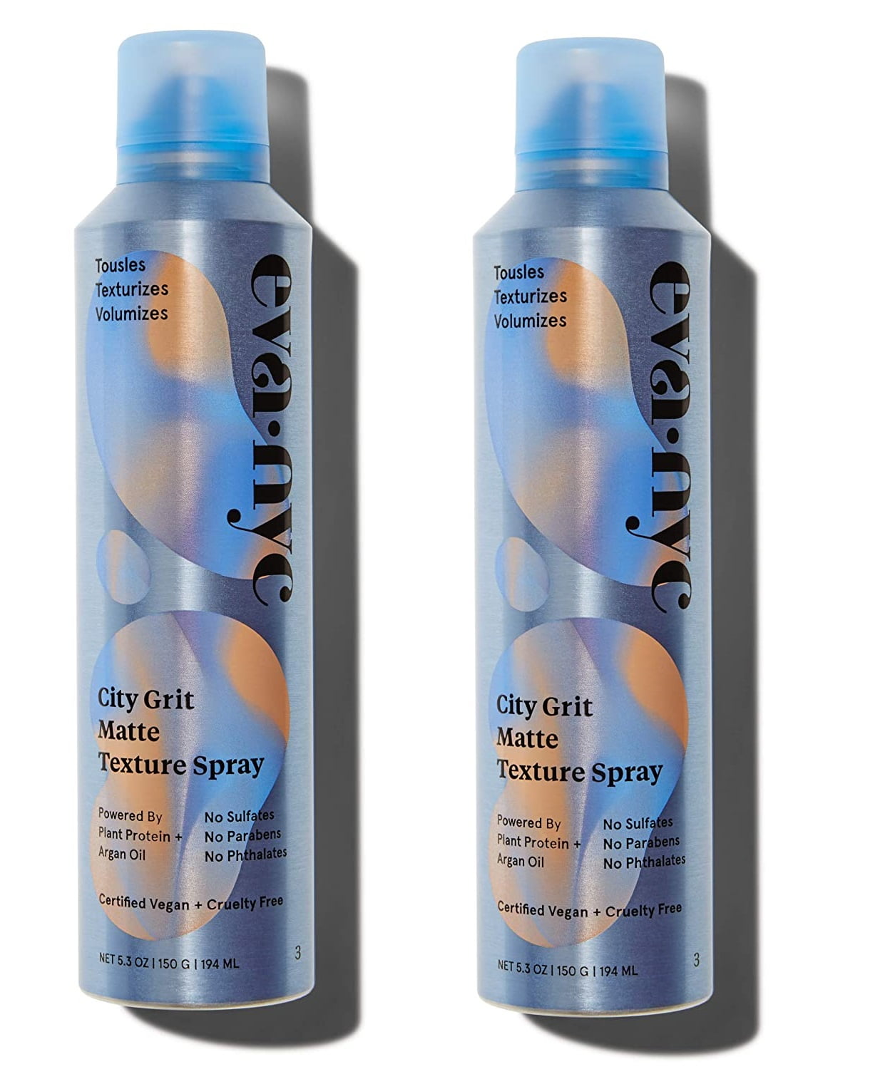 Eva NYC City Grit Matte Texture Spray, 5.3 oz, Pack of 2 