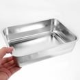 thumbnail image 5 of Hieromout Stainless Steel Roasting Roasting Plate Rectangular Tray Catering L, 5 of 11
