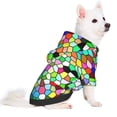 thumbnail image 2 of Balery Colorful Tie Dye Stained Glass Sudadera con Capucha para Perros Pequeños – Ropa para Mascotas, Disfraz para Perros y Gatos, Ideal para Fiestas y Cosplay-X-Large, 2 of 7