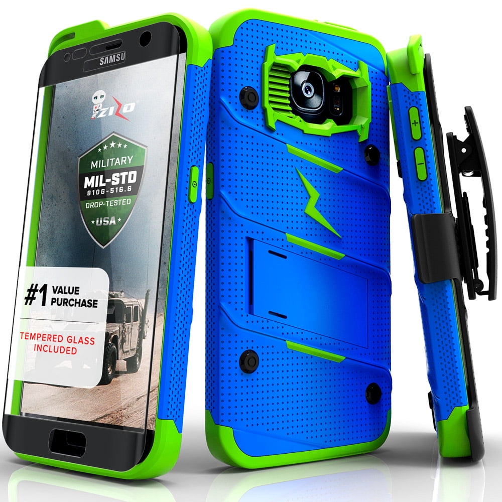 Samsung Galaxy S7 Edge Case, Zizo [Bolt Series] w/ [Galaxy S7 Edge