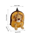 thumbnail image 4 of 3D Plush Animal Backpack for Age 4t 5t 6t, 5th 6th Soft & Fluffy Design Lightweight Padded Straps Play Daypack, 4 of 9