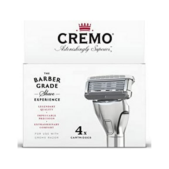 Cremo Astonishingly Superior Razor Refills, 1 Pack (4 Count).