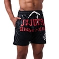 thumbnail image 3 of Jujutsu Kaisen High School Men's Black Active Mesh Shorts - Medium, 3 of 7