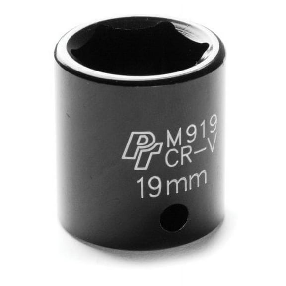 Wilmar M919 3/8" Drive 6-Point Impact Socket, 19mm