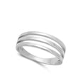 thumbnail image 4 of Tri Band Modern Statement Ring .925 Solid Sterling Silver Jewelry Female Male Unisex Size 7, 4 of 4