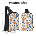 thumbnail image 3 of Rocae Flower for Lightweight Chest Bag Dual Pocket, Waterproof Crossbody Sling Bag for Men and Women, 3 of 8