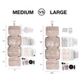 thumbnail image 2 of Toiletry bag hanging makeup bag pink travel toiletry bag, 2 of 5