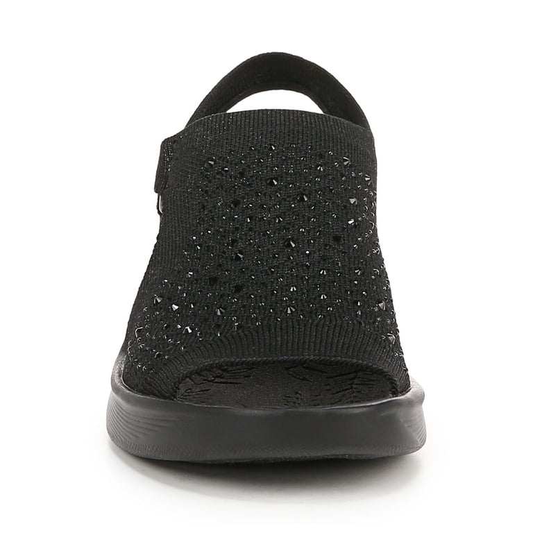 Bzees Black Slip-On Women\'s Comfort Sandals BZees Shoes Womens Size 11 X Wide Black Slip On Sandals  main image 4