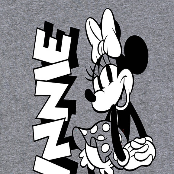 Mickey & Friends - Minnie Black And White - Women's Short Sleeve Graphic T-Shirt