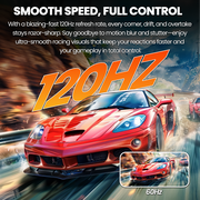 CRUA 49 Inch Ultra-Wide Curved Gaming Monitor | 120Hz | DQHD 5120x1440p | 1500R Curve | AMD FreeSync | Built-in Speakers | Wall Mount | HDMI & DP, Black