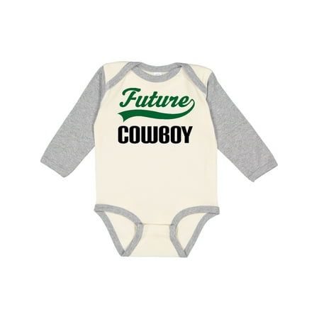 

Inktastic Future Cowboy Gift Baby Boy Long Sleeve Bodysuit
