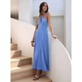 thumbnail image 5 of Women'S Maxi Summer Dresses Halter High Waist Corset Dresses for Women Casual Dress for Vacation Blue S, 5 of 9