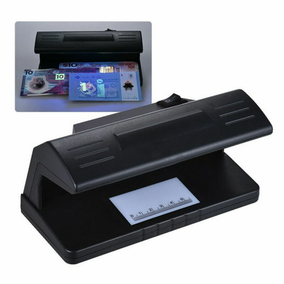 SagaSave Currency Detector Counterfeit Fake Money Bill Detection Machine Ultraviolet Sensors Portable Black