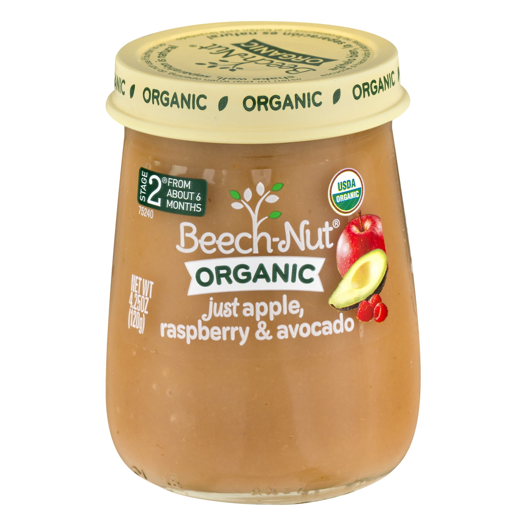 Beech-Nut Organics Apple Raspberries &#38; Avocado Baby Food Jar - 4oz