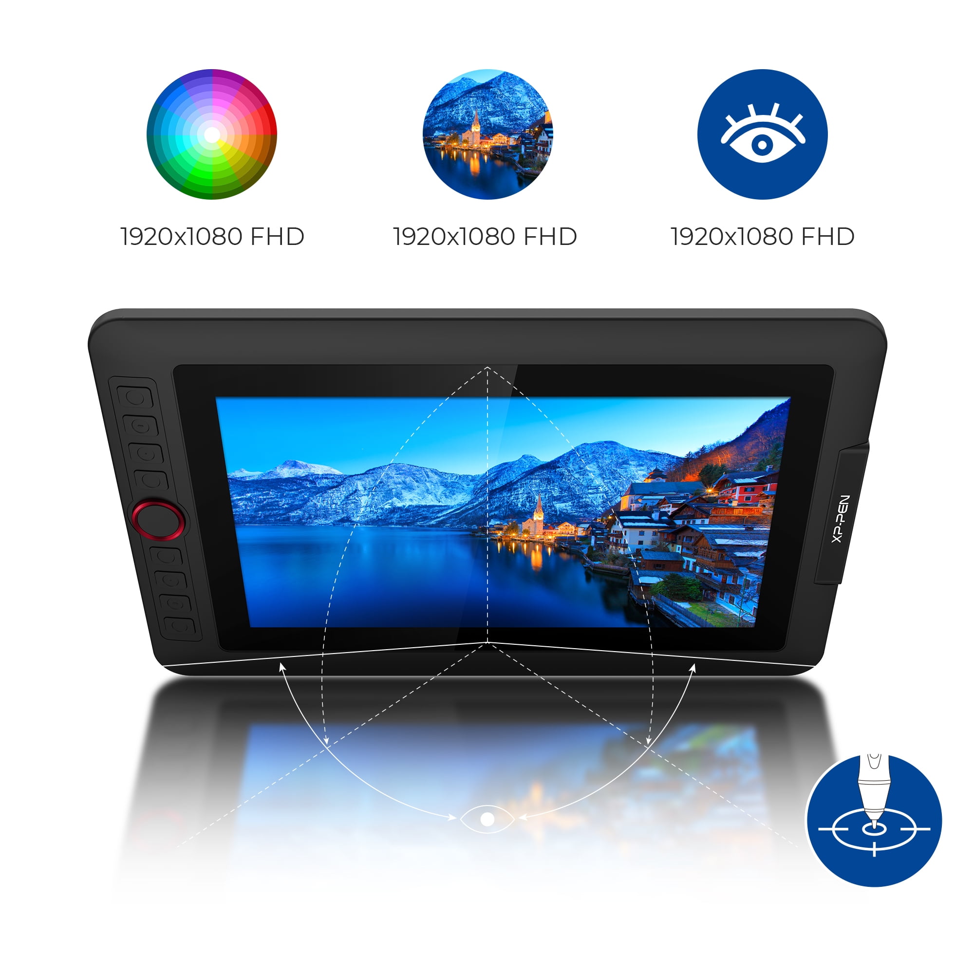  XPPen Artist12 Pro 11.6 Drawing Tablet with Screen Pen Display  Full-Laminated Graphics Tablet with Tilt Function Battery-Free Stylus and 8  Shortcut Keys(8192 Levels Pen Pressure and 72% NTSC) : Electronics