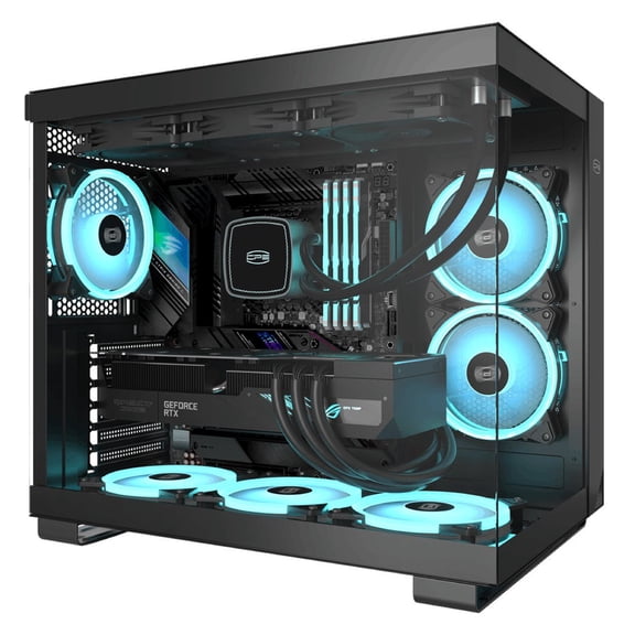 PCCOOLER C3 T500 ATX Tempered Glass Gaming Case (Black)