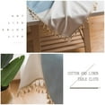 thumbnail image 4 of tablecloths Rectangular Rectangle Tablecloth Burlap Farmhouse Dining Table Cover Rustic Table Cloths Party Tablecloth Christmas Table Cloth (Rectangle/Oblong锛 x - Seats), 4 of 8