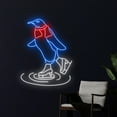 thumbnail image 2 of Handmadetneonsign Penguin Ice Skates Neon Sign, Ice Skating Penguin Led Sign, Ice Skates Shoes, 2 of 5