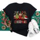 thumbnail image 1 of Camiseta con estampado de árbol de Navidad para mujer, ropa juvenil, Tops, 2023, 1 of 5