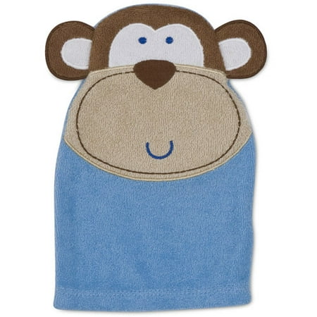 Gerber Newborn Boys' Animal Terry Bath Mitt
