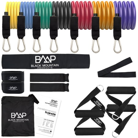 Stackable Resistance Band Set of 7 - With Accessory Kit