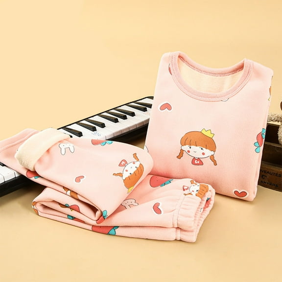 Dianli Girls Warm Thickened Blouse Loose Fit Long Sleeve Crew Neck Tops Comfy Girls Size 14-16 Outfit Sets Clothes for Girls 4-12 Summer Saving Pink 100