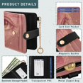 thumbnail image 5 of Small Wallet For Women Bifold Leather Pocket Coin Credit Card Holder With RFID Blocking Eye Within The Shape Of Heart, 5 of 6