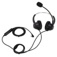 thumbnail image 3 of Auriculares binaurales de 2,5 mm con cancelación de ruido para centro de llamadas y micrófono silenciado para atención al cliente empresarial., 3 of 14