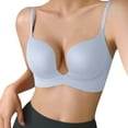 thumbnail image 2 of Bras for Women Women's Solid Color French Cup Accessory Breast Anti Sagging Bra 36, 2 of 5