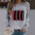 thumbnail image 2 of Gibobby Sudadera de mujer Sudadera de Forro Polar con Cuello Redondo Sudadera para Mujer(Gris,M), 2 of 4