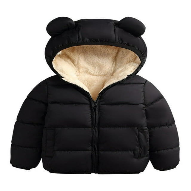 Manteau d'Hiver à Capuchon pour Tout-Petit Bébé Garçon Fille, Vêtement d'Extérieur