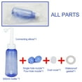 Neti Pot Sinus Rinse Bottle Nose Wash Cleaner Pressure Rinse Nasal Irrigation for Adult & Kid