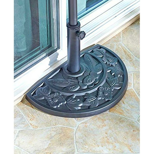 Decorative Half Umbrella Base Stand Black Decorative Half Umbrella Base Stand